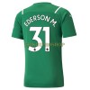 Original Fußballtrikot Manchester City Ederson 31 Auswärtstrikot Torwart 2021-22 Für Herren